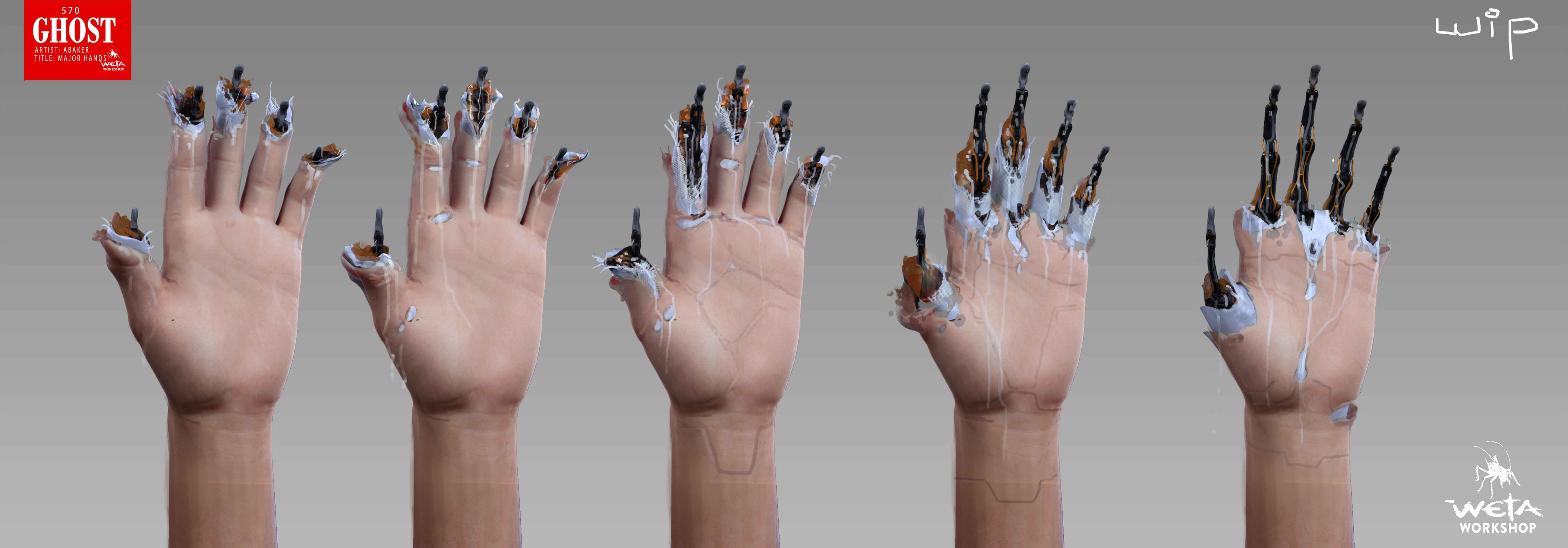 Major Hand Breakdown - Artist: Andrew Baker