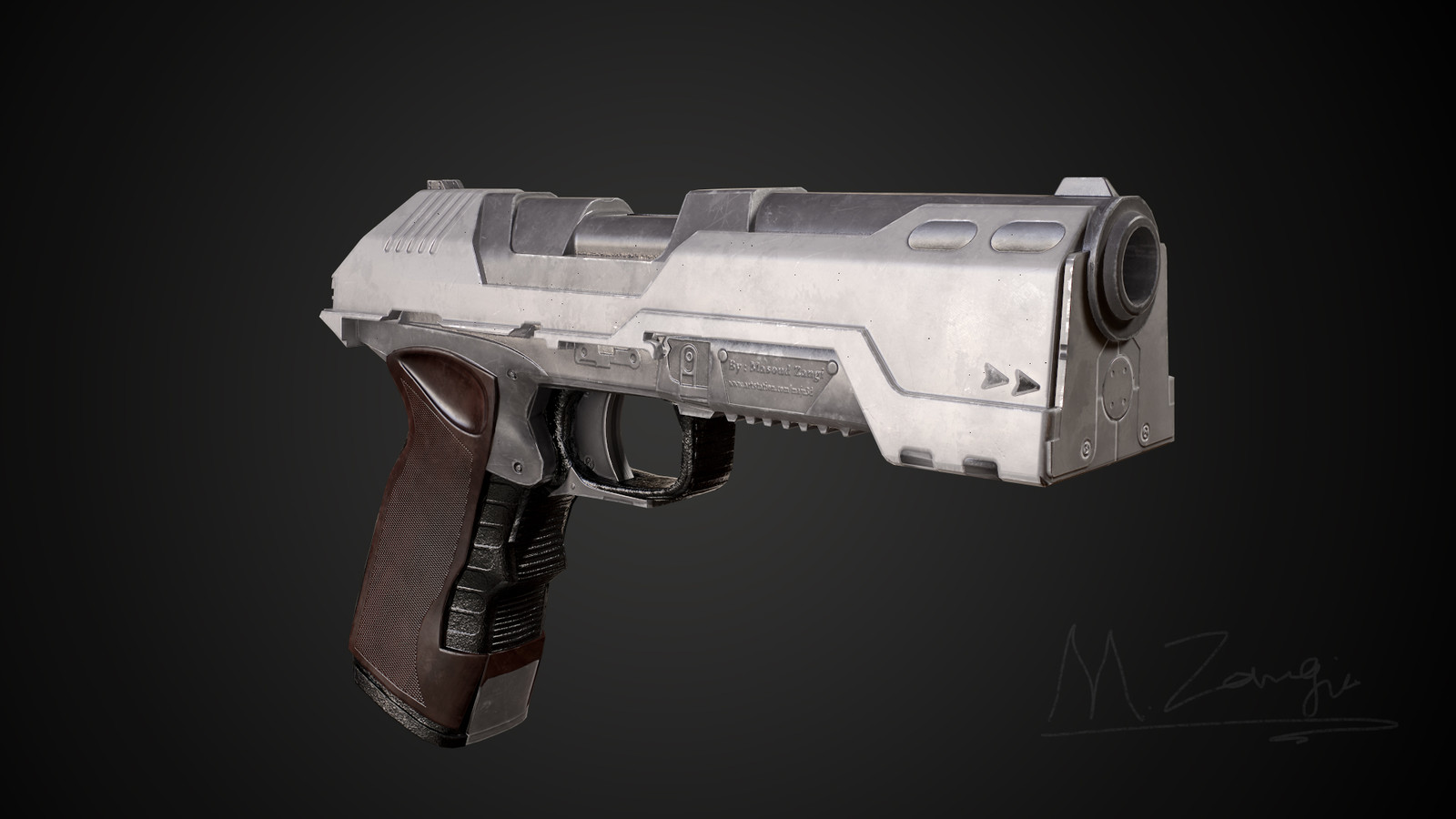BY_Maju3d Pistol - Front Right