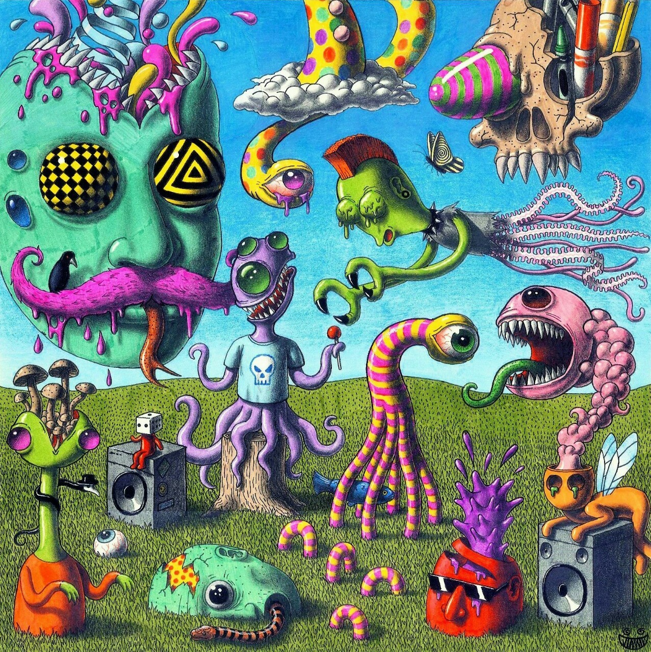 ArtStation - Trippy Creepy Album Cover