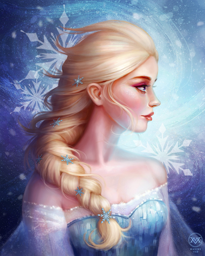Queen Elsa by Maxine Vee : r/ImaginaryDisney