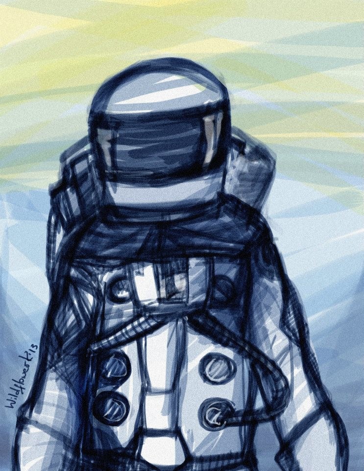 Artstation Quick Doctor Who Space Odyssey Inspired Impossible Astronaut Sketch Kremena Petkova