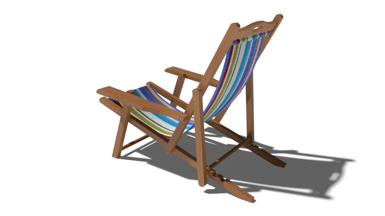 Beach Chair Model Textured