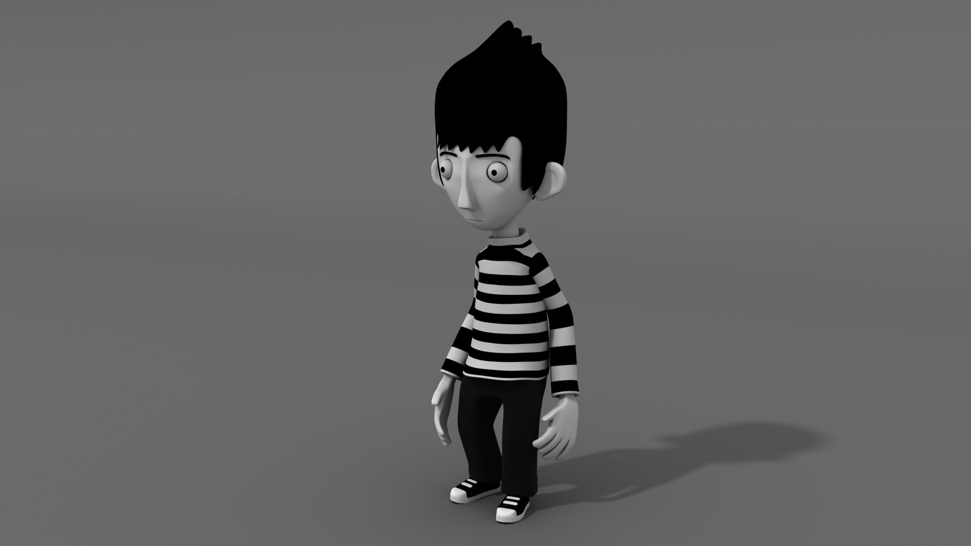 ArtStation - Cartoon character: The sad boy