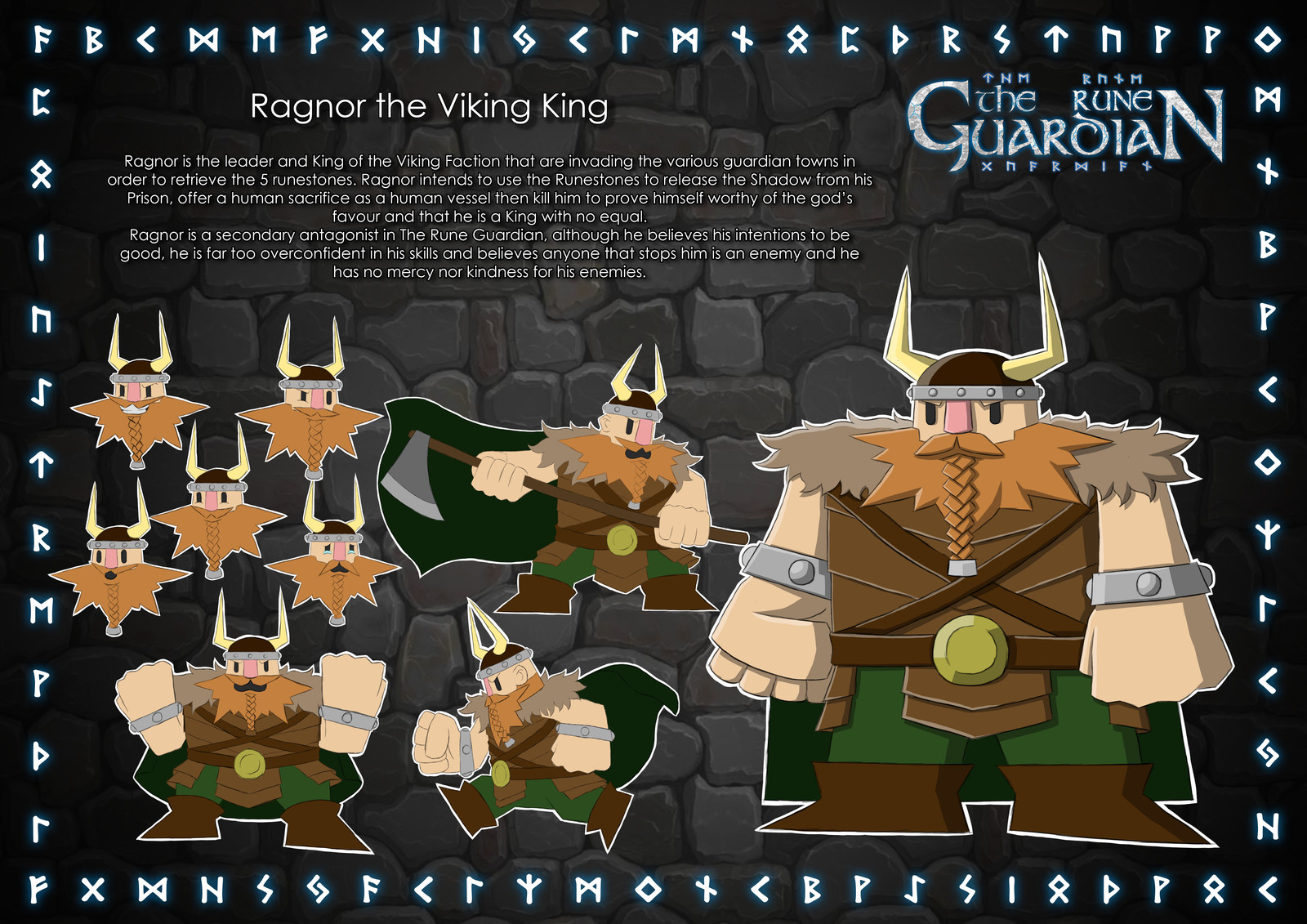 Artstation Ragnor The Viking King The Rune Guardian Ethan Walker