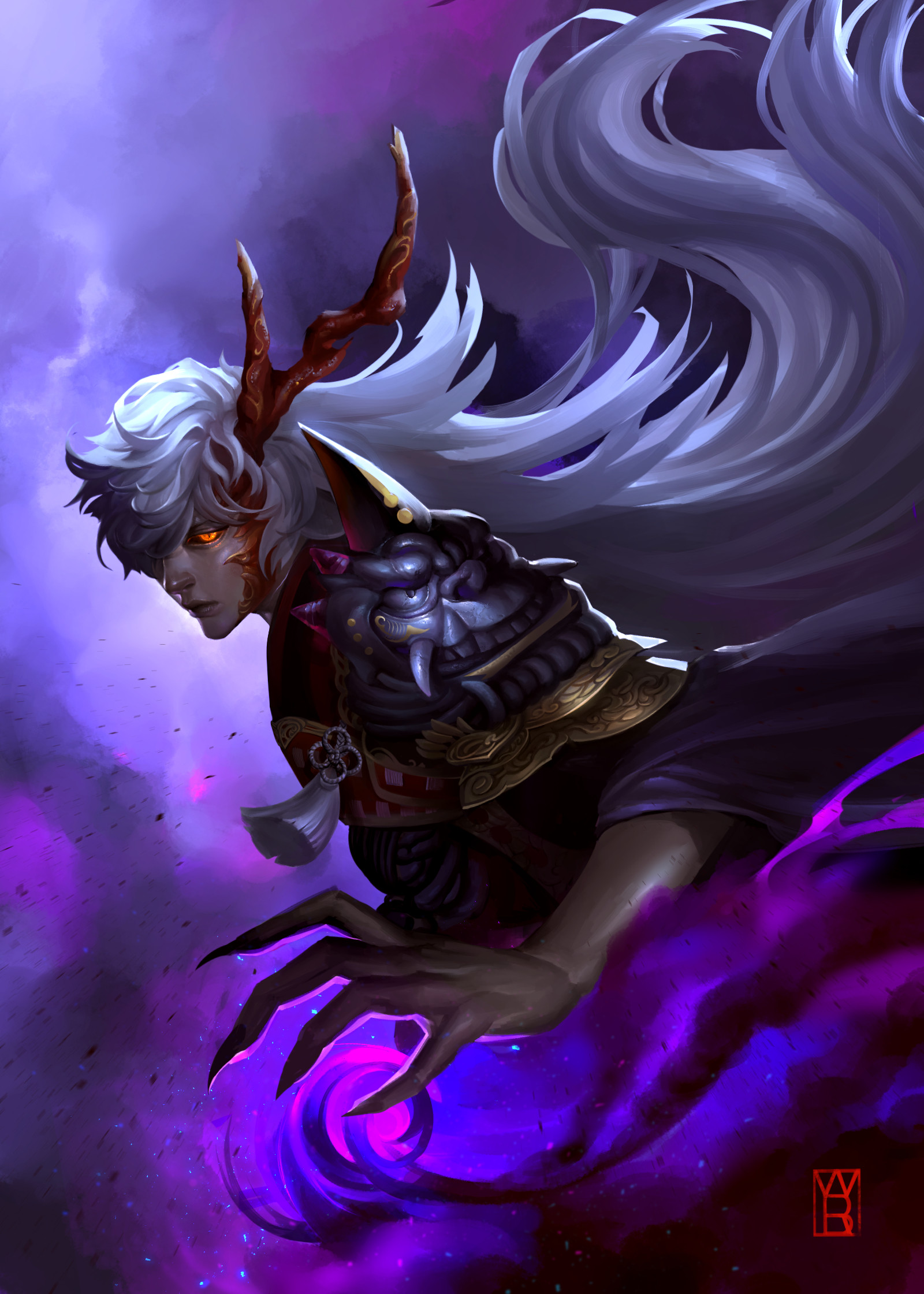 Artstation 阴阳师茨木童子 Sai Wan 万图方至