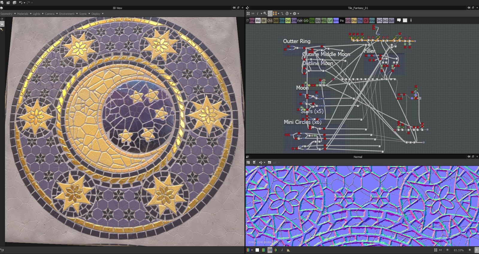 Seeing how complex I can get in Substance :)