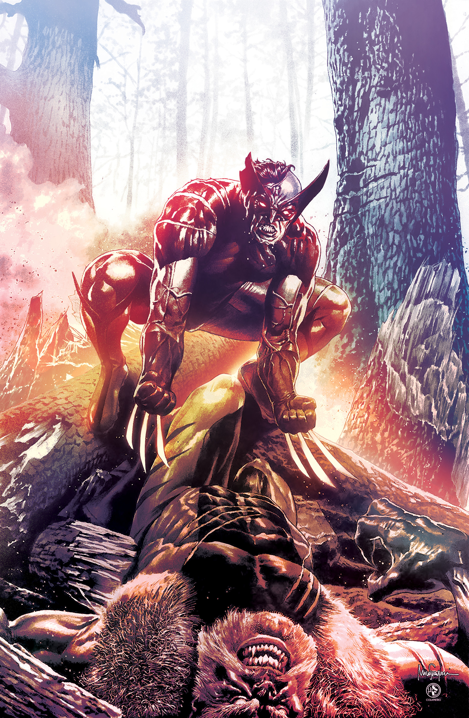 Artstation Wolverine Vs Sabretooth Leo Colapietro