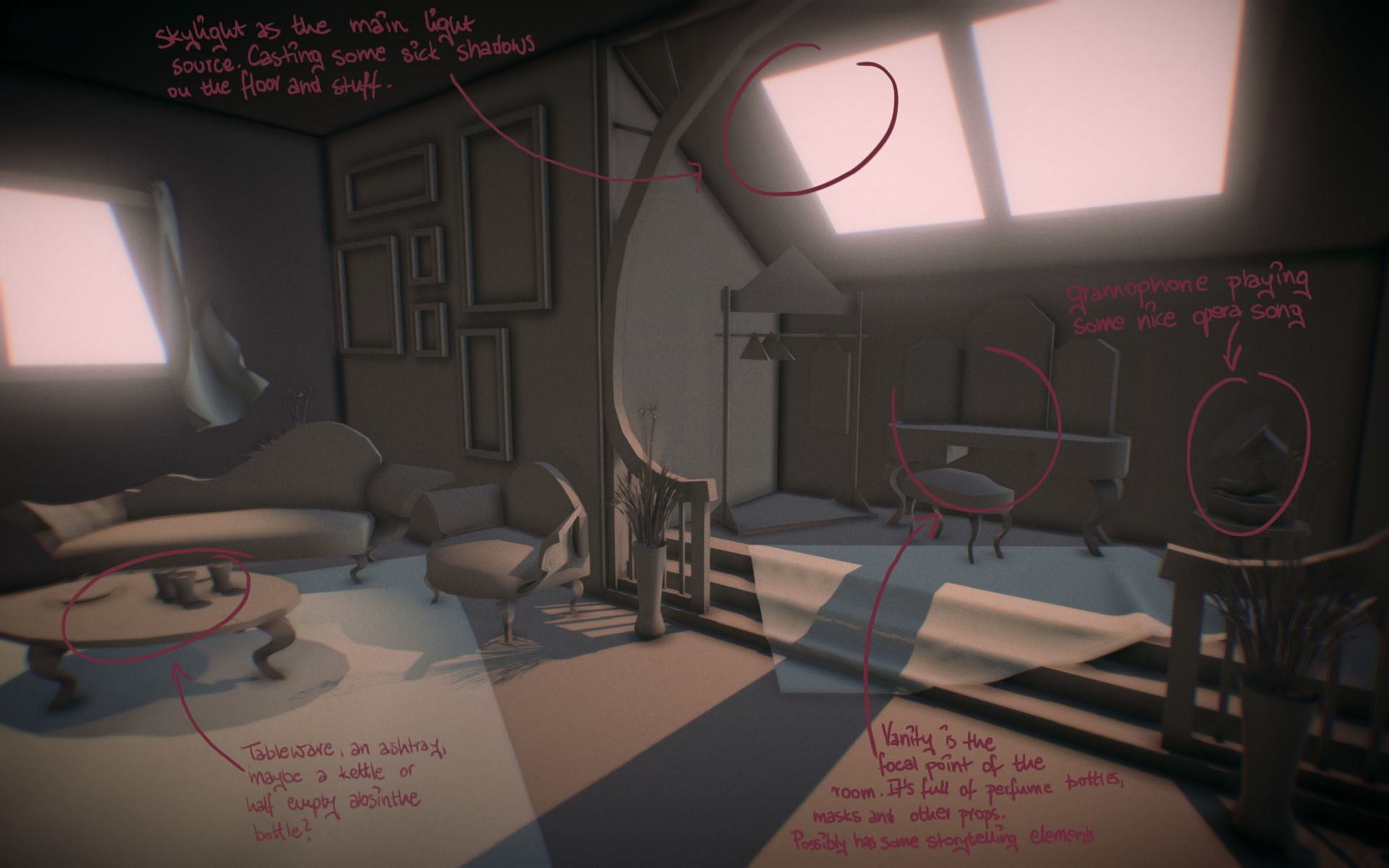 ArtStation Dressing Room Concept