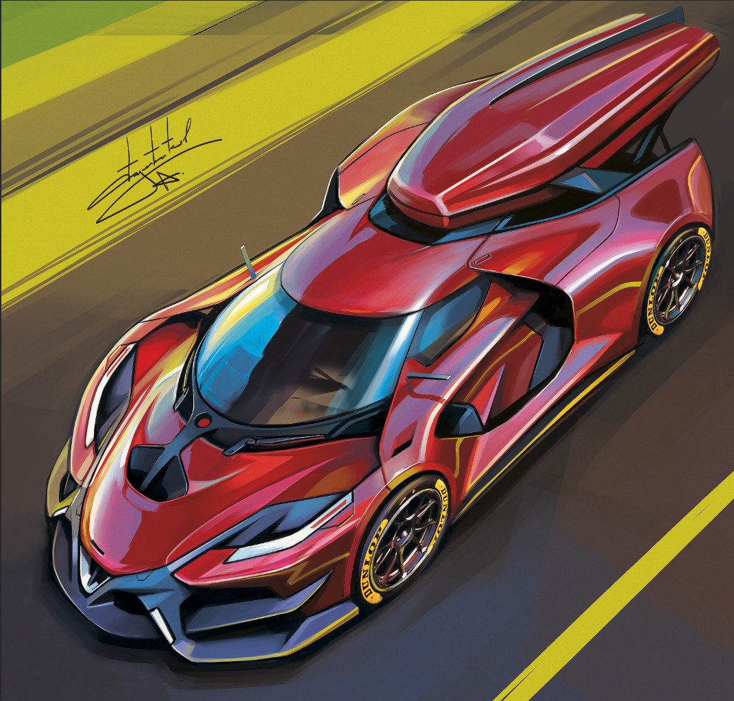 ArtStation - car sketch