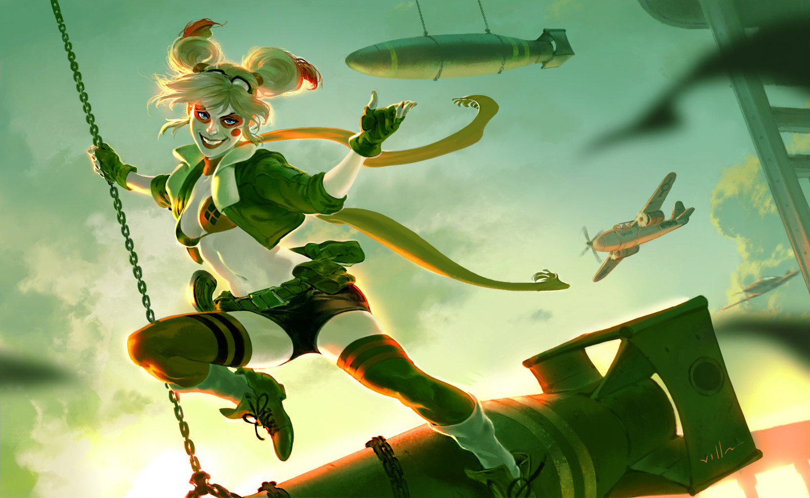 Comissioned work. Bombshell Harley 