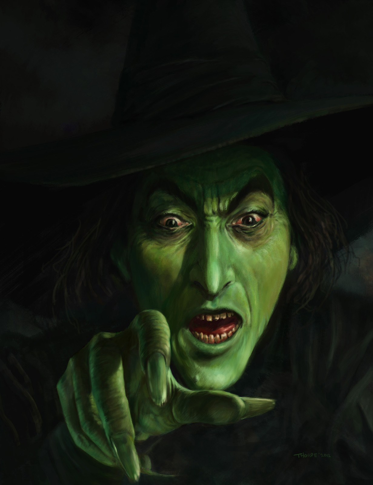 Simon Thorpe - Famous Monsters of Filmland - Wizard of Oz Wicked Witch ... 
