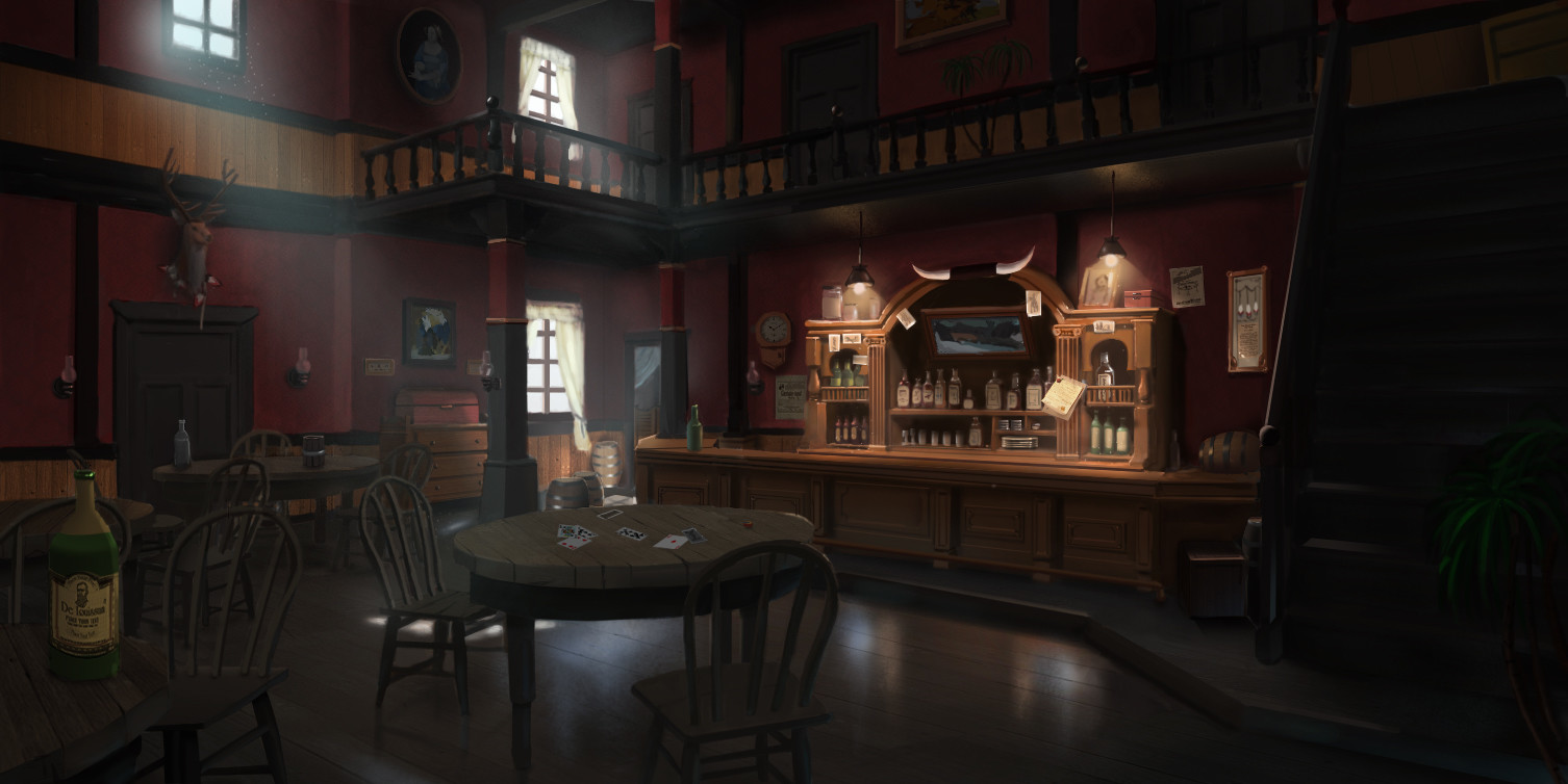 gui zuntao - 西部小镇酒馆, image size:1506x754