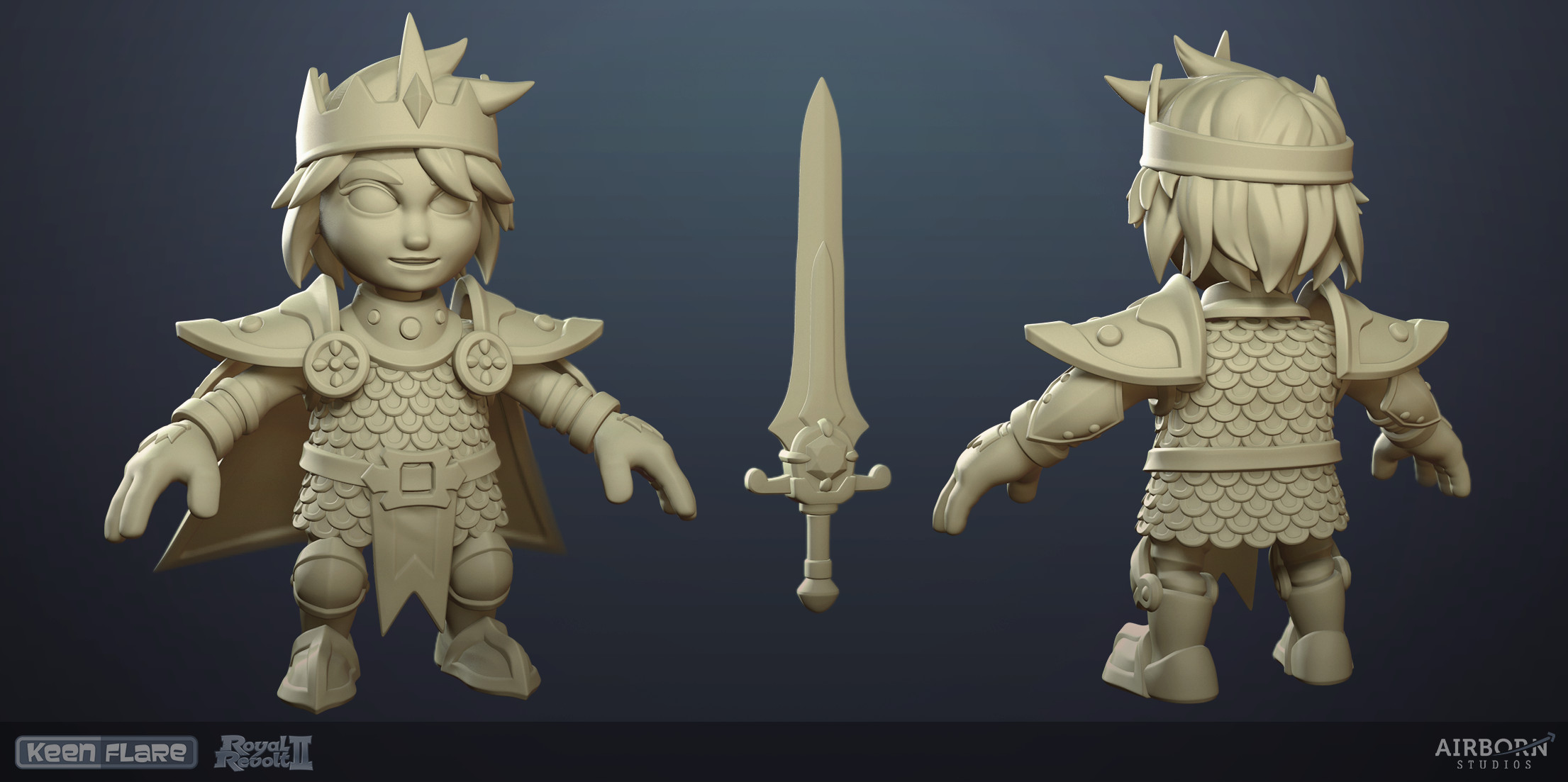 Royal Revolt 2: Hero high-poly model by Tim Moreels


We had done the original main protagonist of the game years ago and now got tasked with updating and improving the model.