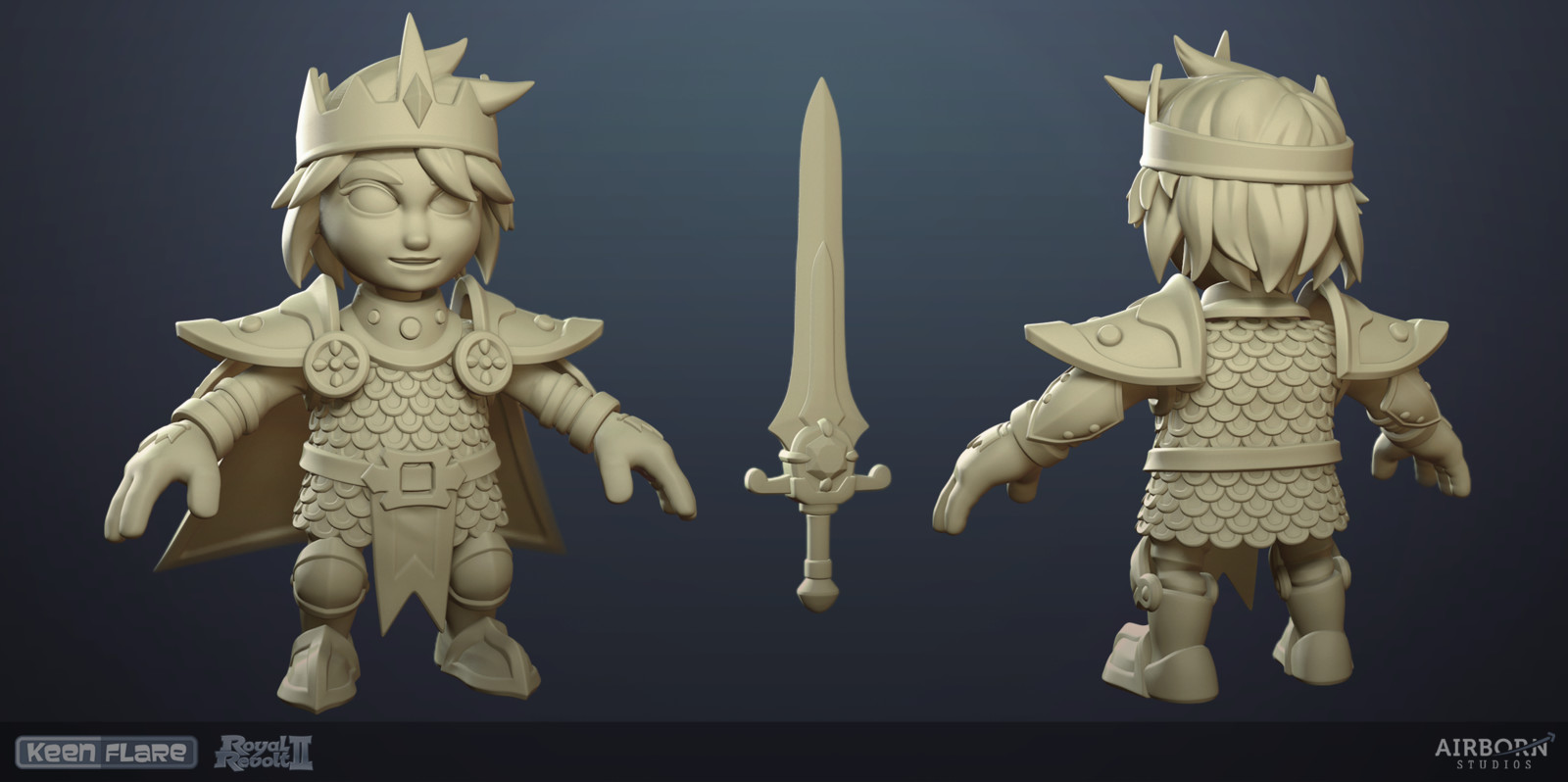 Royal Revolt 2: Hero high-poly model by Tim Moreels


We had done the original main protagonist of the game years ago and now got tasked with updating and improving the model.