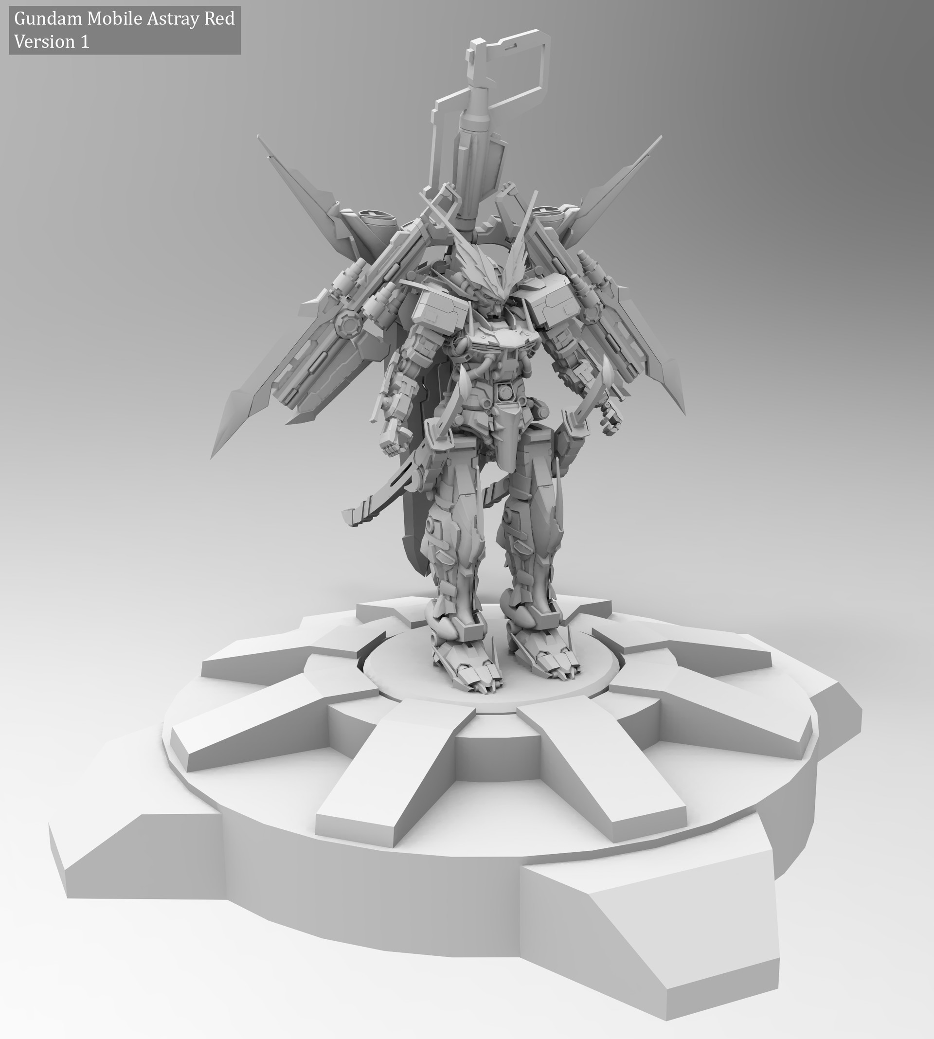 Artstation Gundam Astray Red Fanart Version 1 2 3