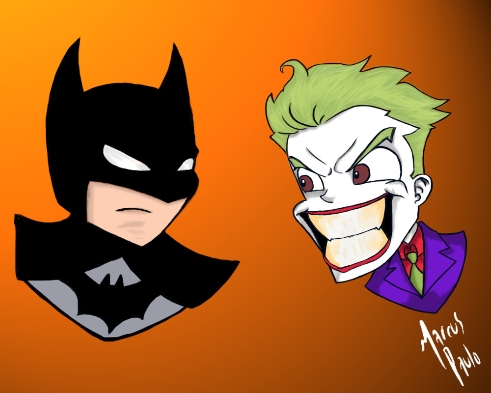 ArtStation - Bat vs Joker Chibi