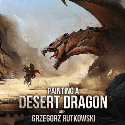 Greg rutkowski desert dragon cover