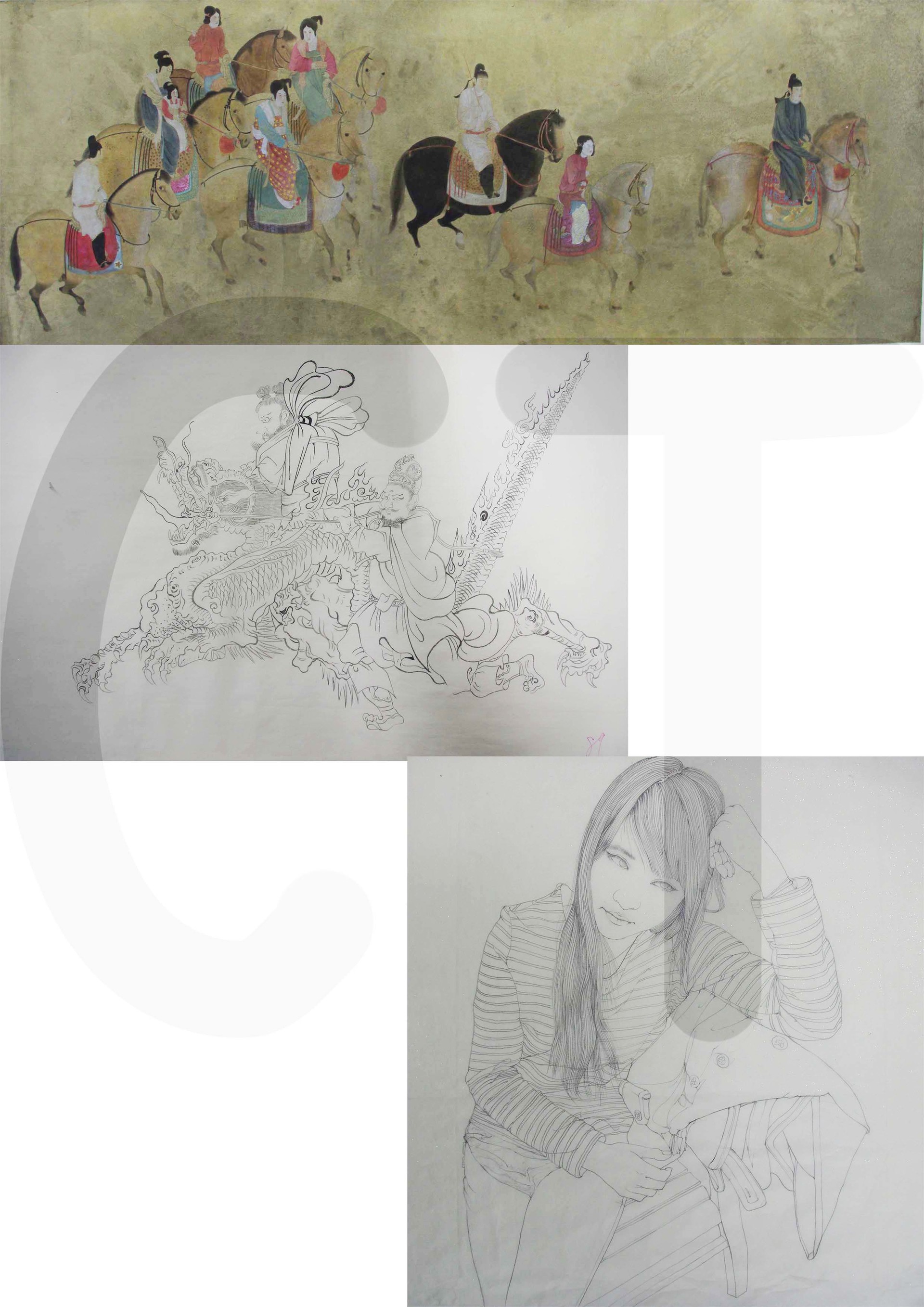 Tao Chen 国画人物练习 Tao Chen 国画人物练习