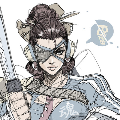 Hicham habchi katana girl