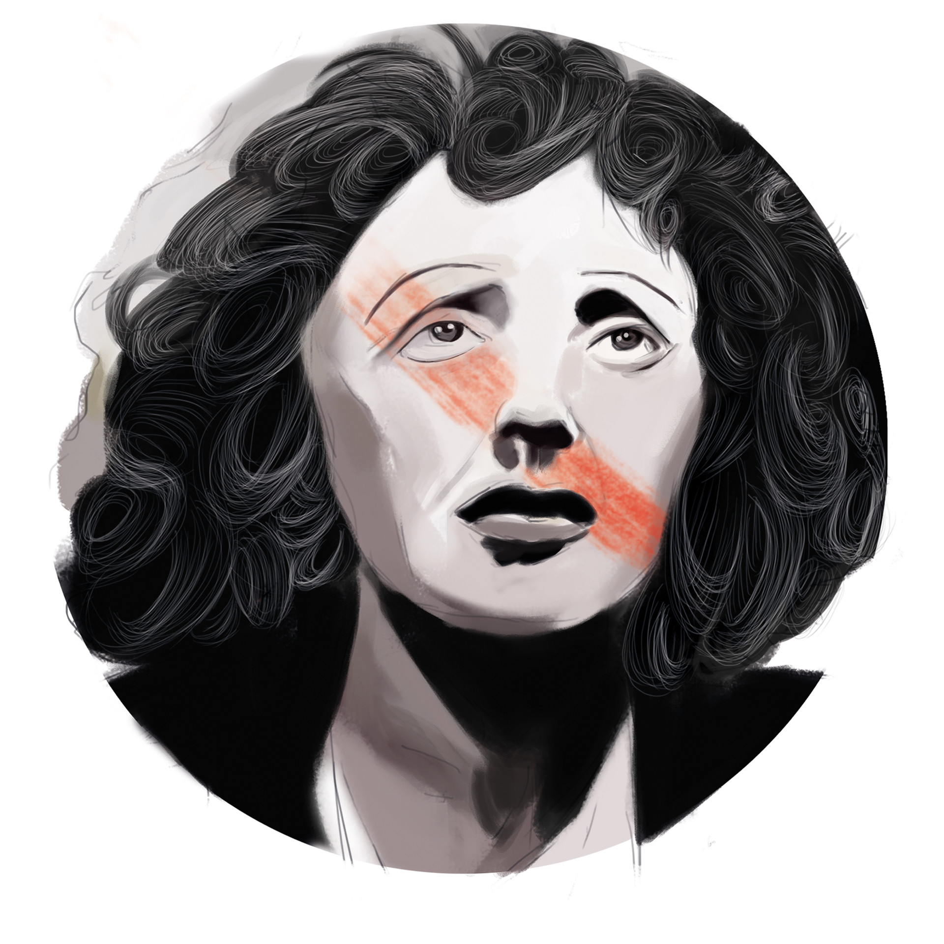 Artstation Edith Piaf Louis Armstrong Aysegul Koksal