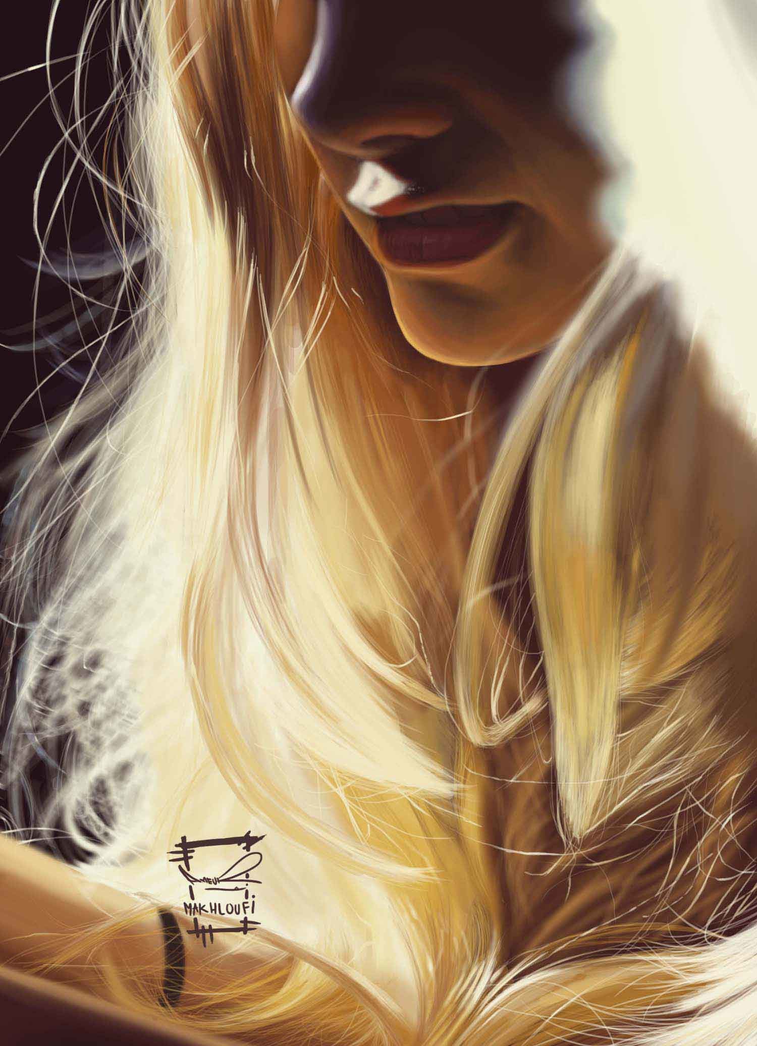 Artstation Shining Hair Ameur Makhloufi