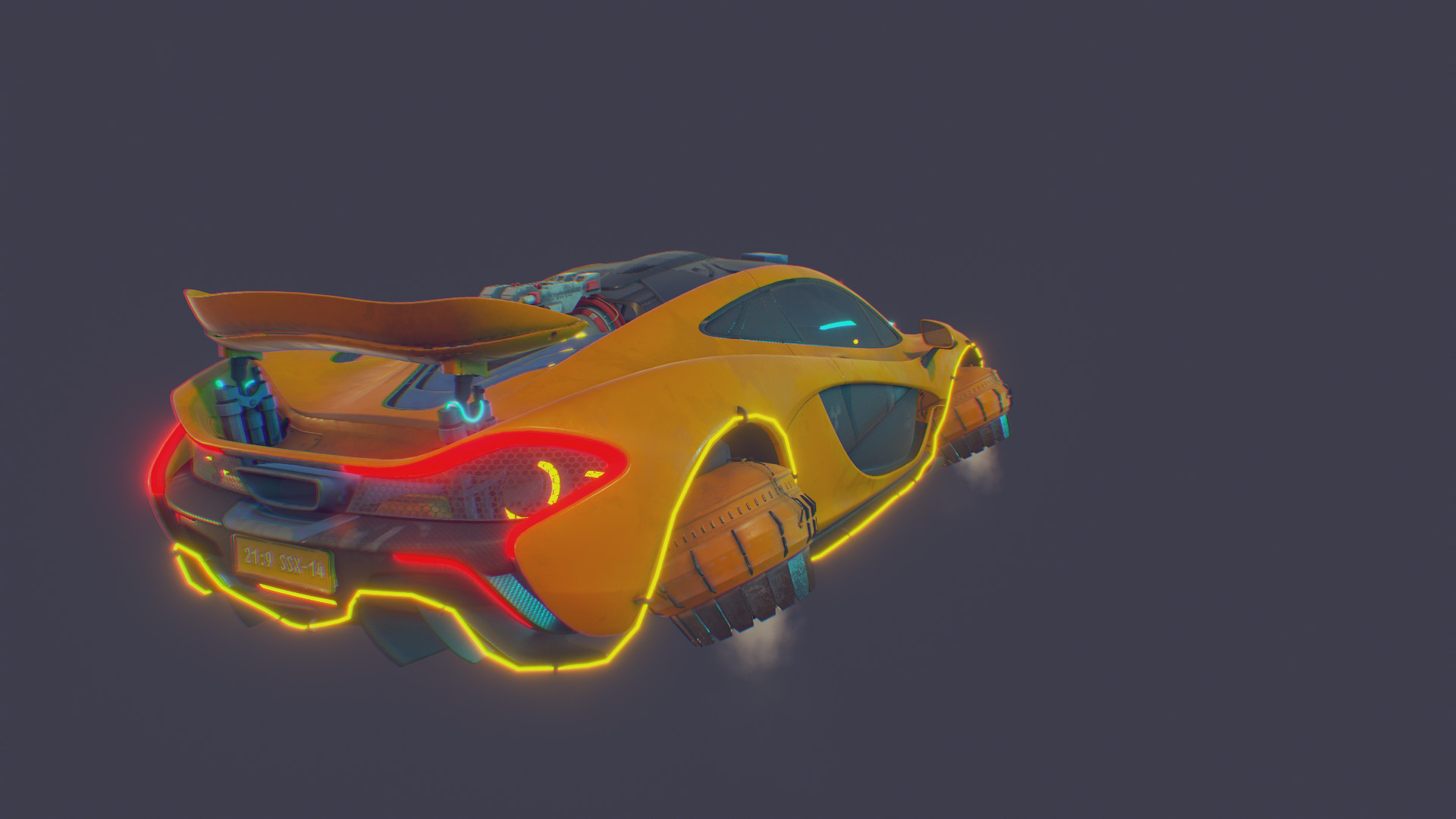 Danski302 Mclaren P1 Cyberpunk City animated digital wallpaper, cyberpunk, neon, night, building exterior. danski302 mclaren p1 cyberpunk