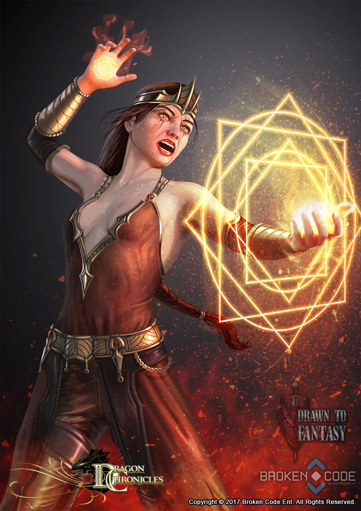 Fire Sorceress -  Dragon Chronicles