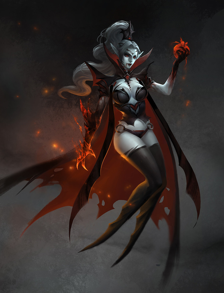 Artstation Vampire Queen Chloe Xie