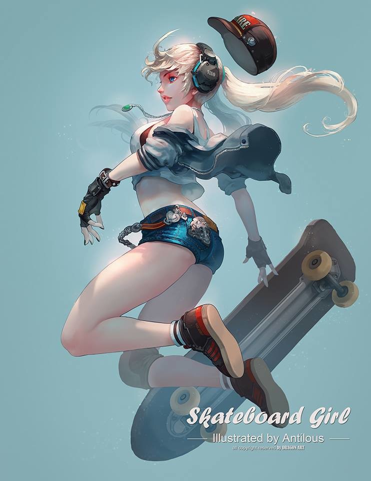 Antilous chao - Skateboard girl