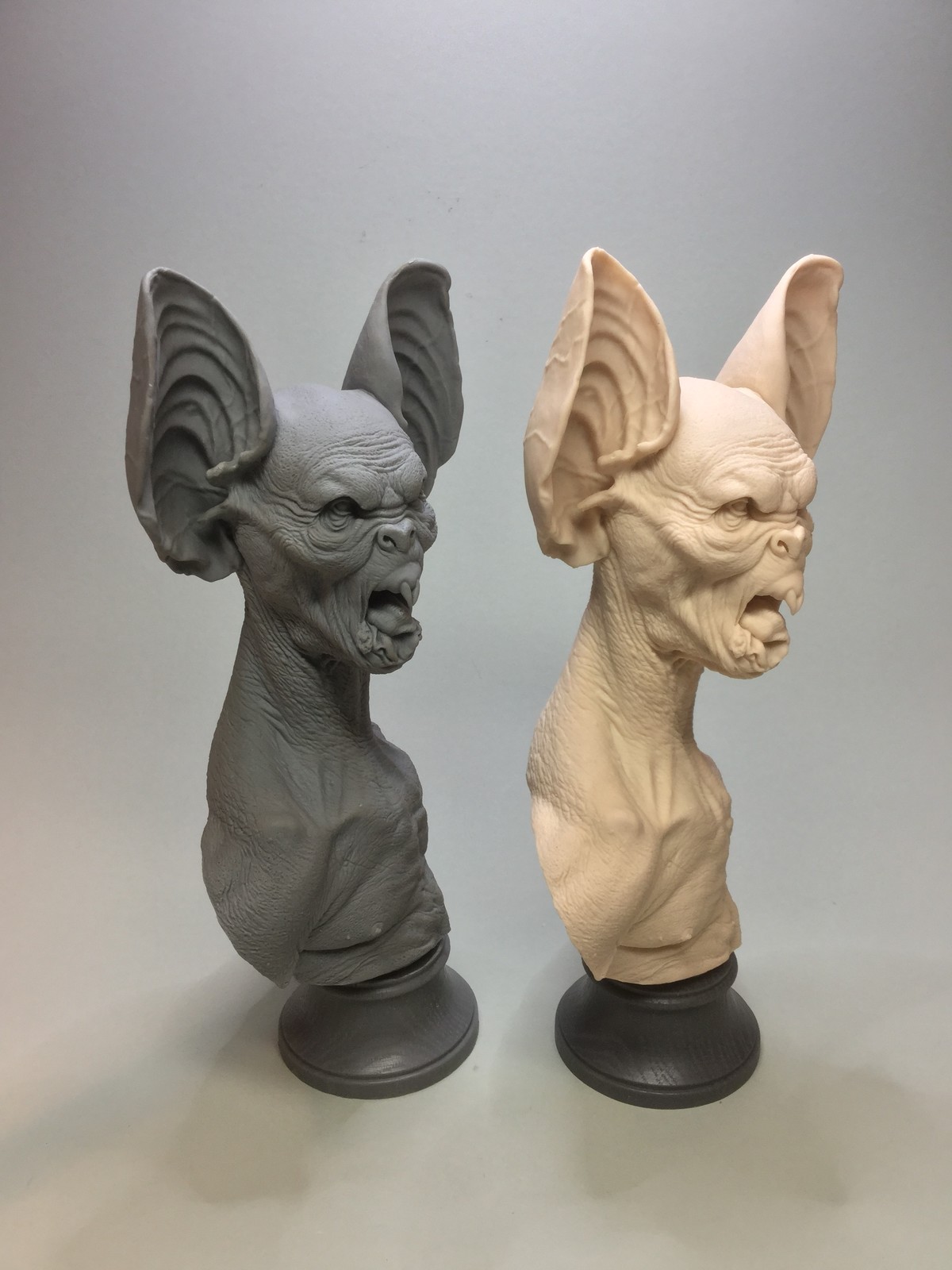 Dracula/Bat bust/cast resin