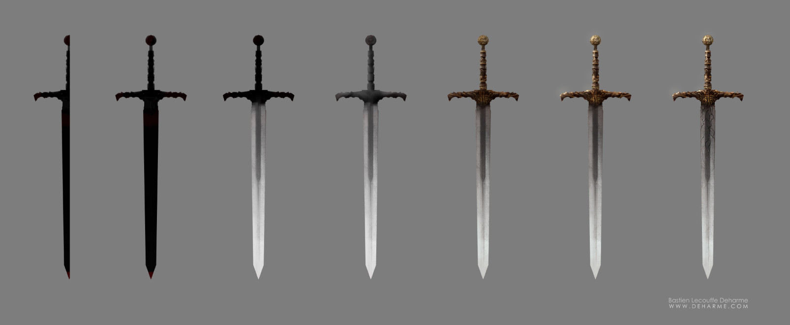 ArtStation - A Dark Steel Sword