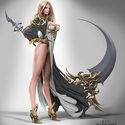 Vahid ahmadi elf colored version by vahid ahmadi based on concept by daeho cha zbrush work