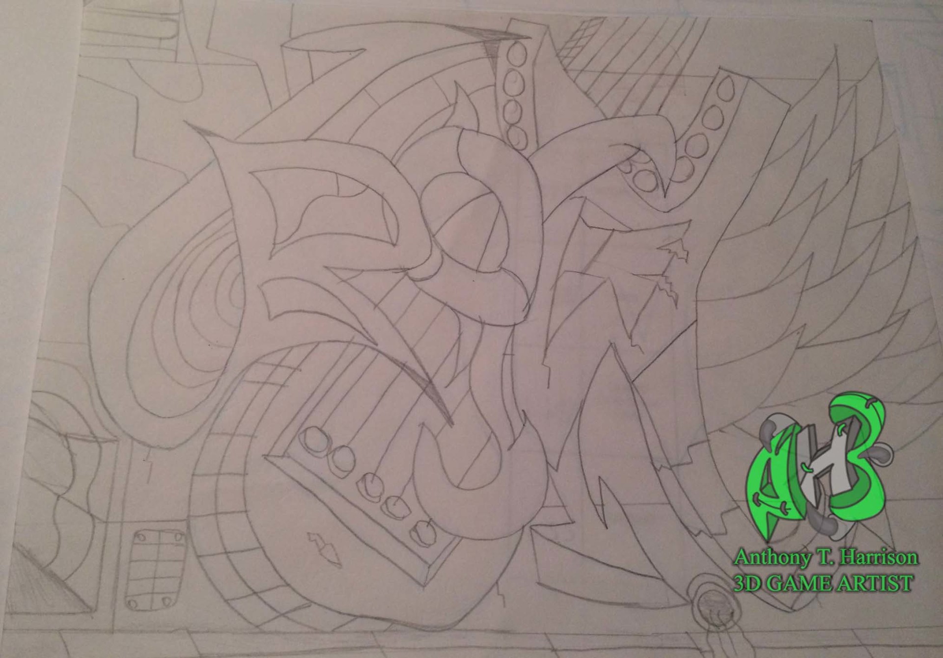 Artstation Rock Graffiti Wall Art Anthony Harrison