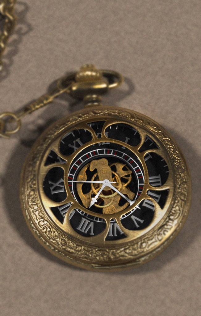 ArtStation The old school Pocket Watch