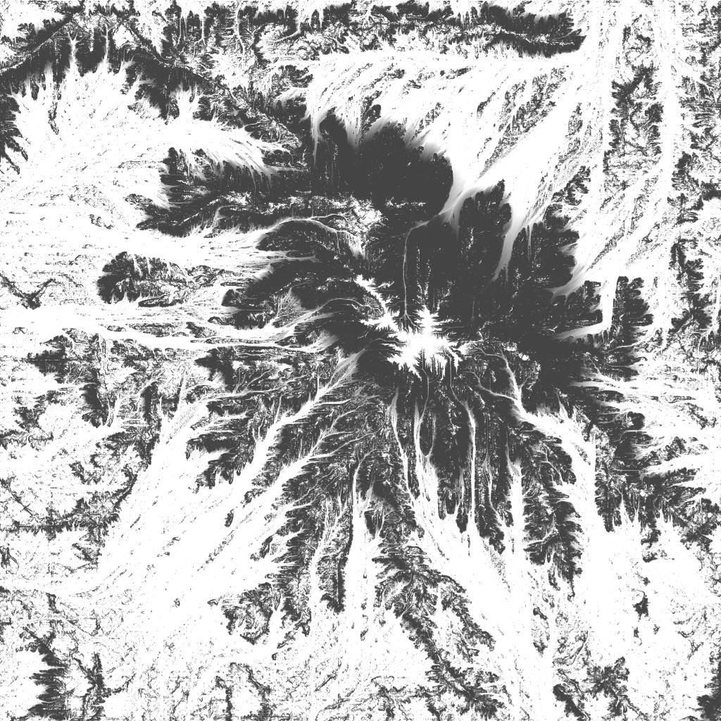 Mountain Color In Map Stephan Zerhusen - Snow Mountain