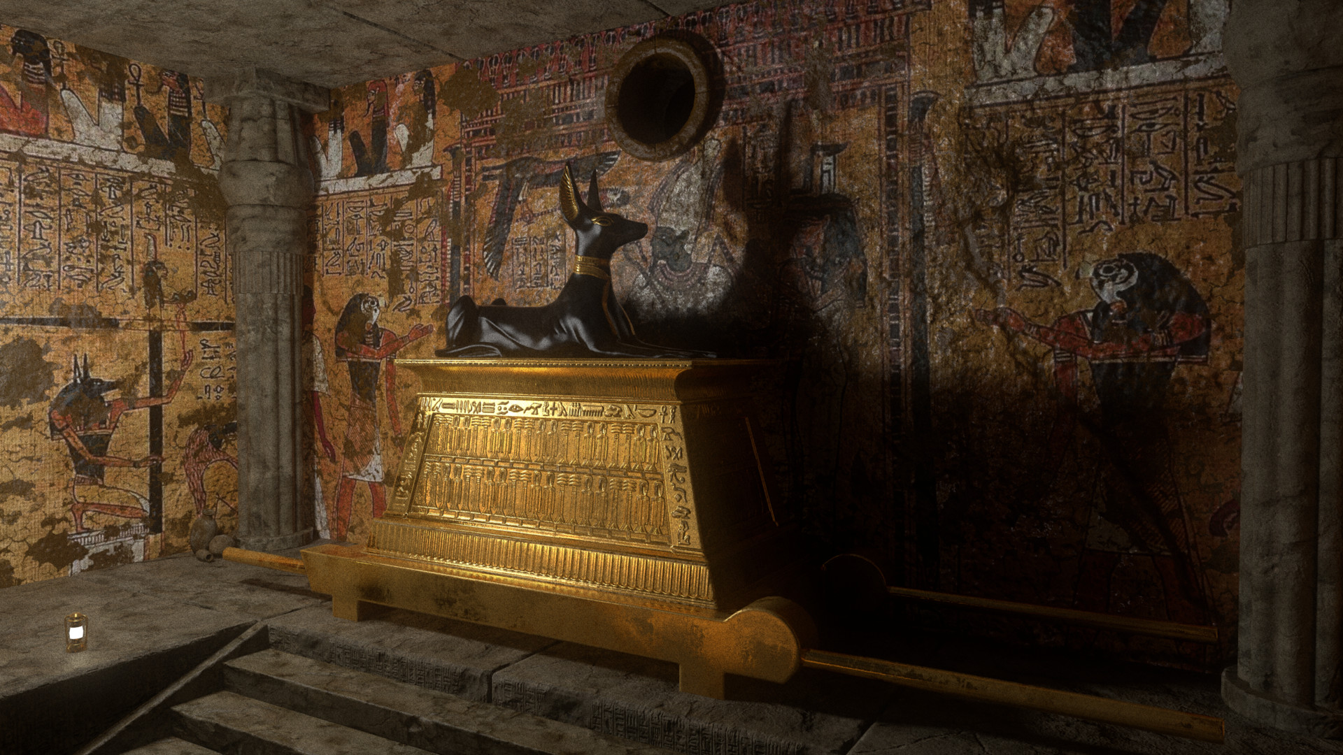 Ninb Adam Egyptian Tomb Anubis