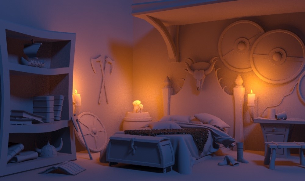 ArtStation Viking Bedroom