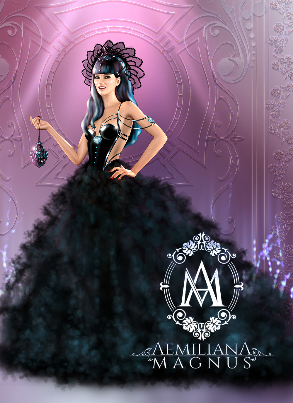 Couture Evening Gown Design by Aemiliana Magnus 2017