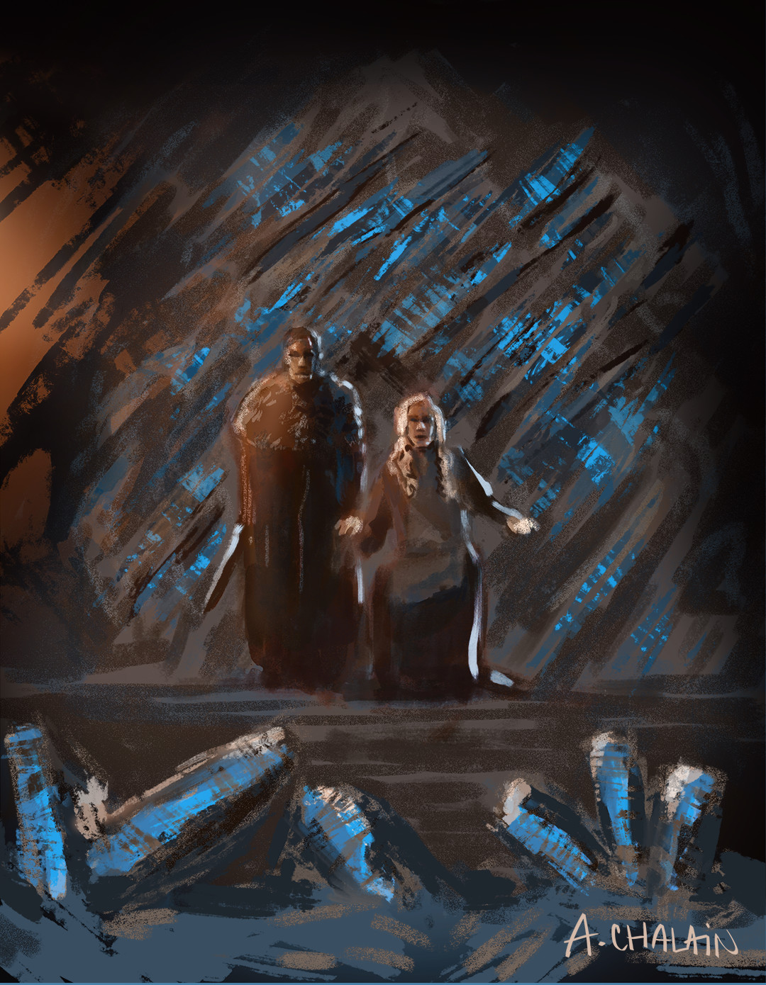 Artstation Painting At Dragonstone Anne Mirela Chalain
