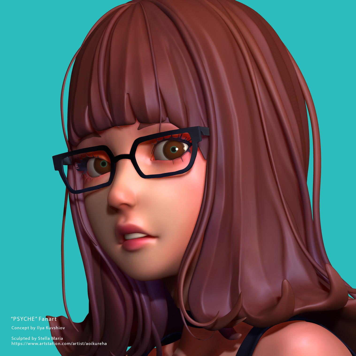 Artstation Psyche Ilya Kuvshinov Fanart Stella Maria