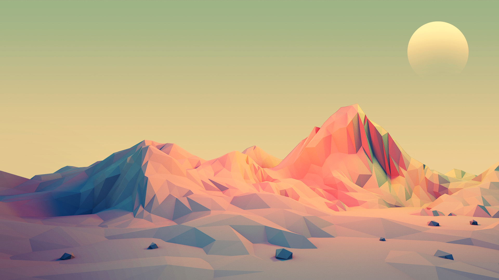 Artstation Low Poly Landscapes 02 Mark Kirkpatrick