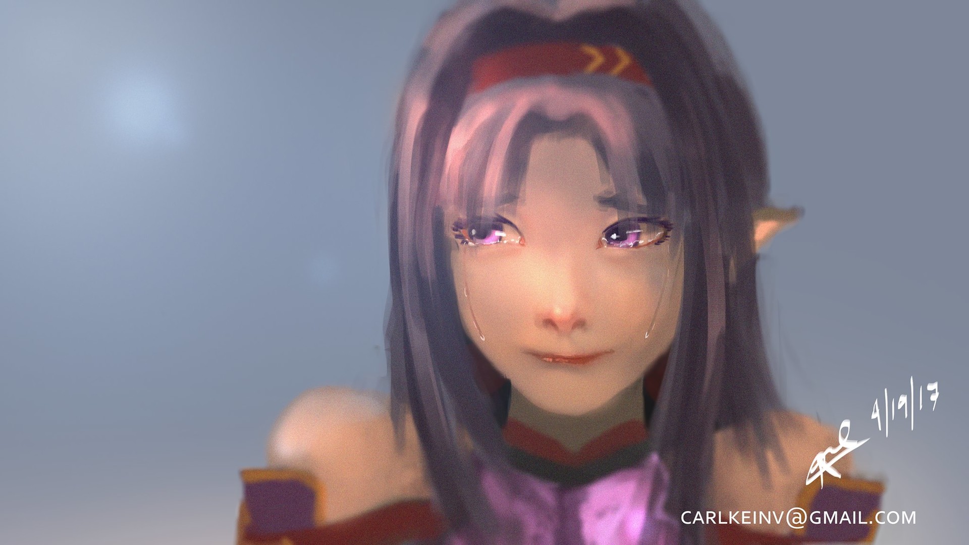Artstation Konno Yuuki Fan Art Carl Kein Valencia