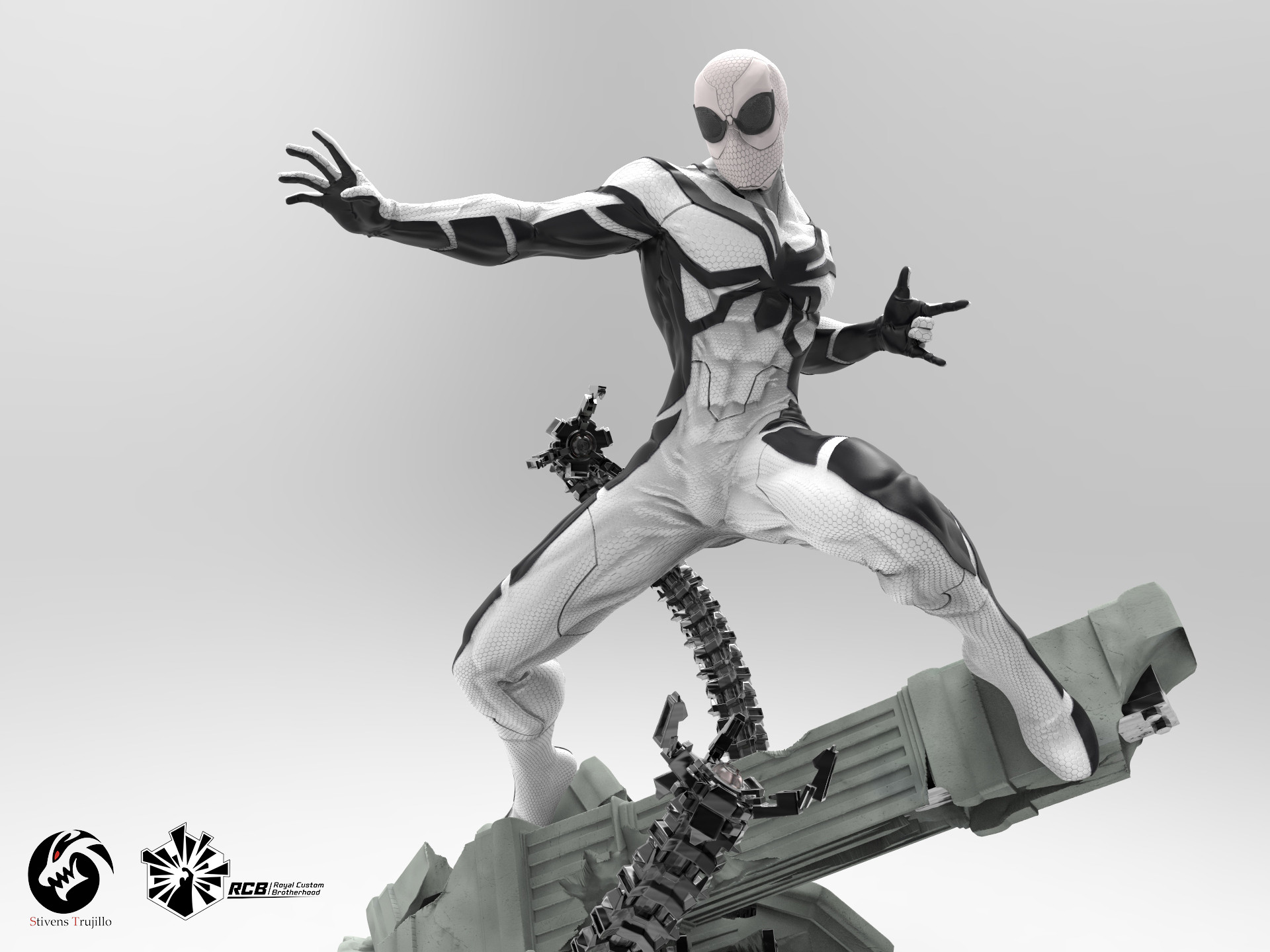 Artstation Spiderman Future Foundation 1 4 Scale Statue Artstation Spiderman Future Foundation 1 4 Scale Statue