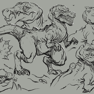 Ryan harasym dino sketches