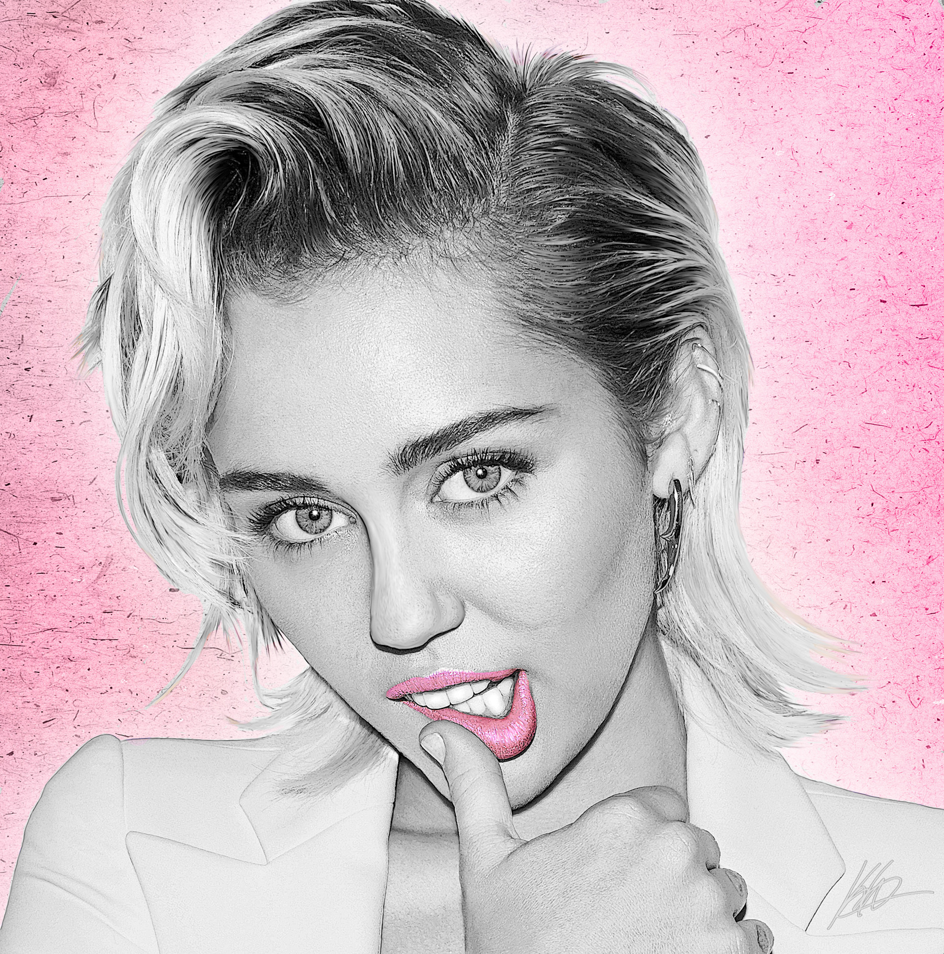 Miley Cyrus  Portrait sketches Face drawing Drawing people