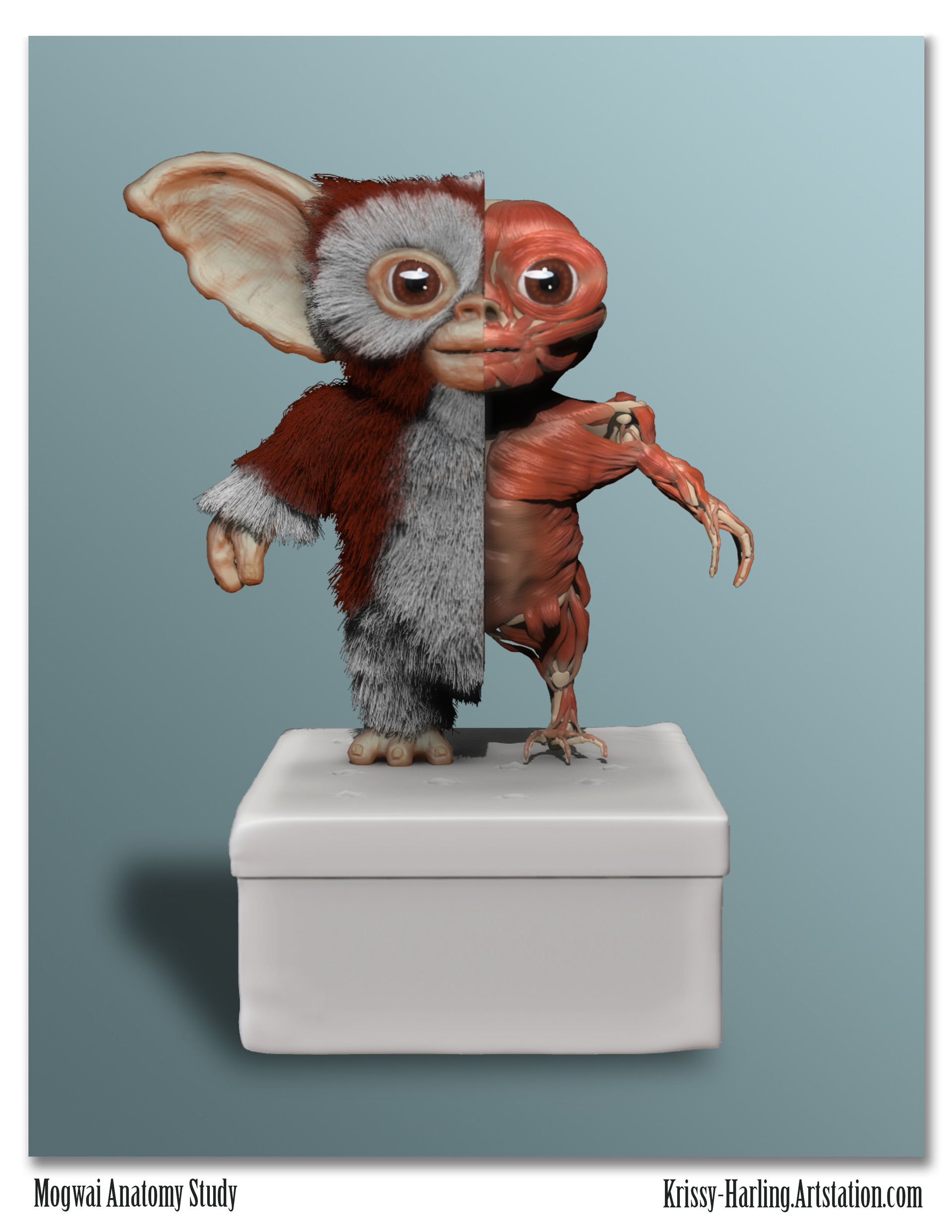 ArtStation Mogwai Creature Sculpt, Krissy Harling
