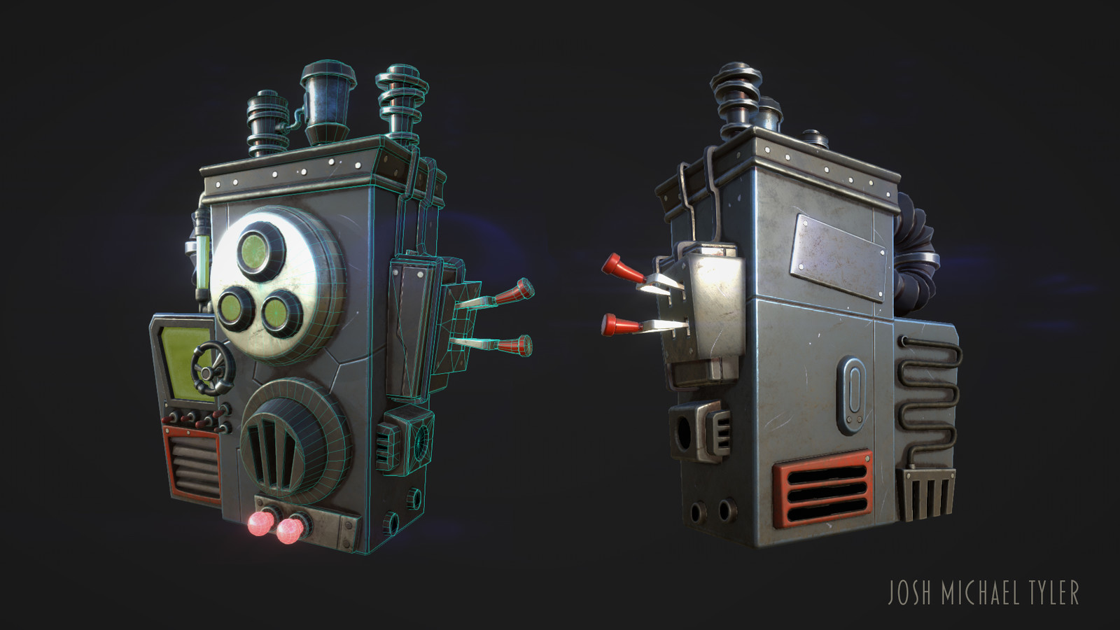 Materials and lighting in Substance Painter.