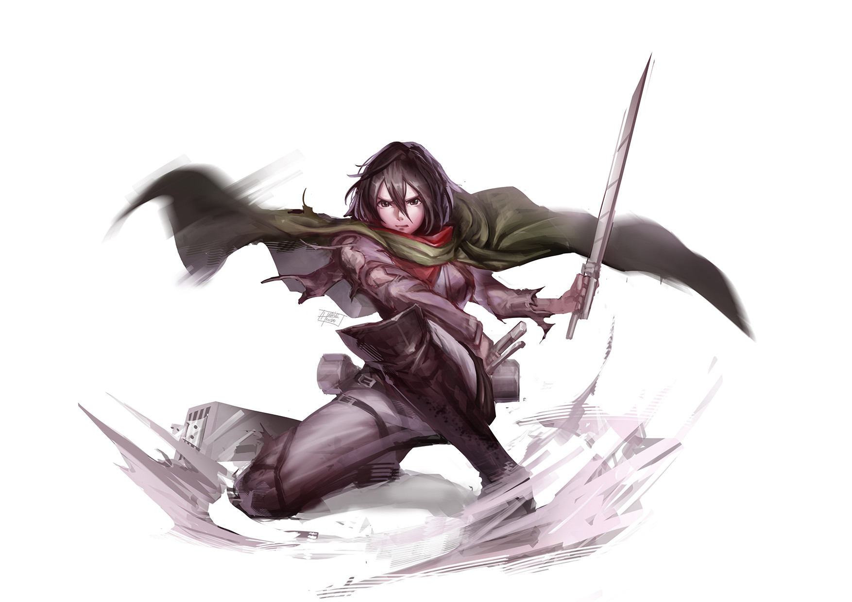 Shingeki No Kyojin Mikasa Fanart Dowload Anime Wallpaper Hd Because mikasa is always gonna be best girl, and in honor of season 4 opening up, here's this video i made. shingeki no kyojin mikasa fanart