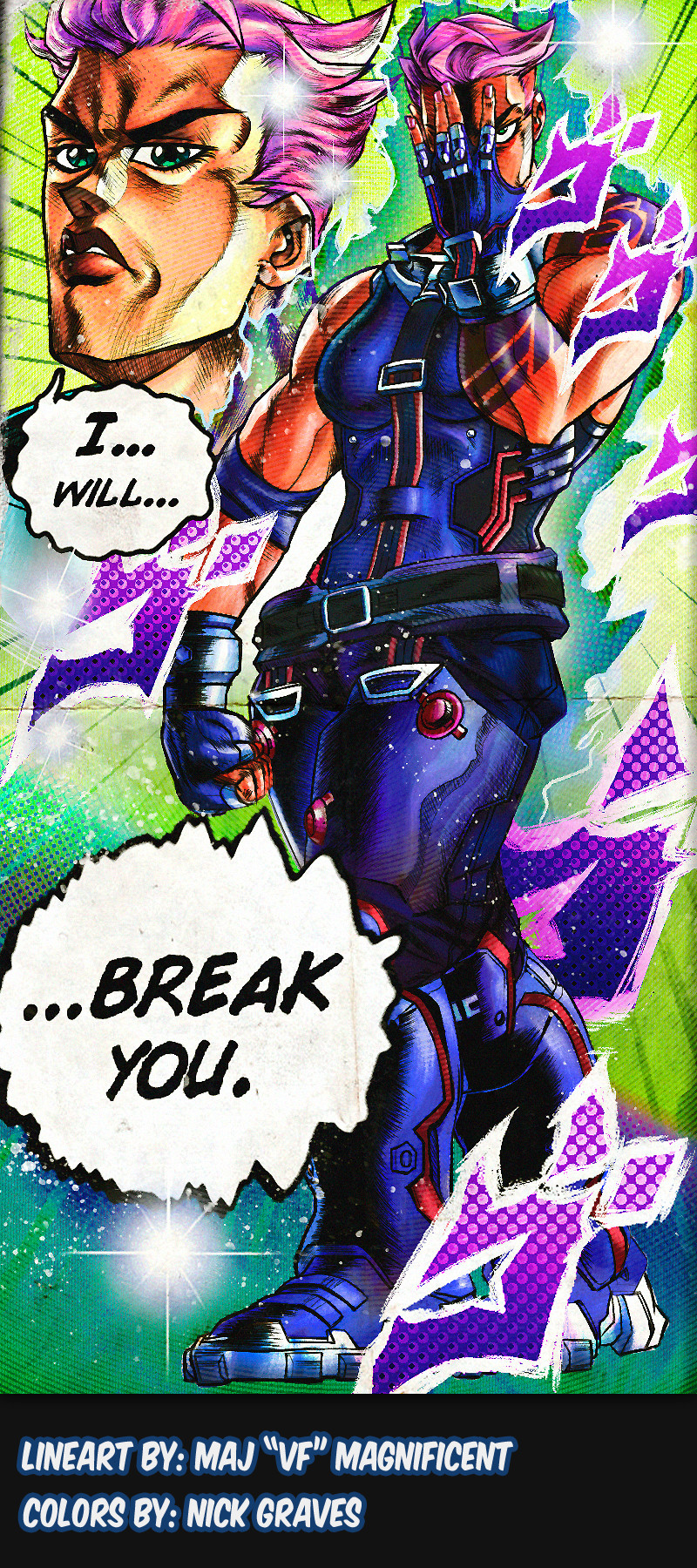 ArtStation Jojo's Bizarre Adventure Crossover Zarya
