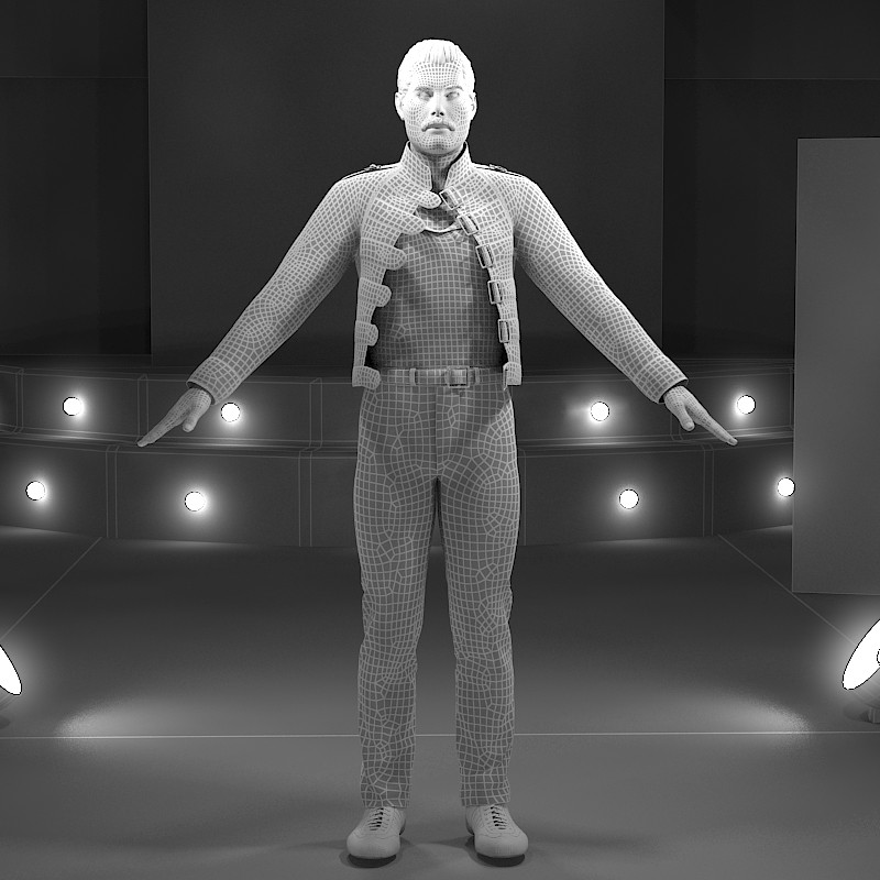 Artstation 3d Model Of Freddie Mercury Singer Rigged And